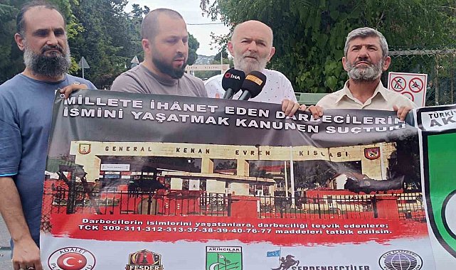 Adalet Platformu Başkanı Çevik: "Kenan Evren Kışlası'ndan darbeci ismi kaldırılsın, Osmanlı izlerine sahip çıkılsın"
