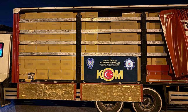 Adana'da 14 milyon 340 bin kaçak makaron ele geçirildi: Piyasa değeri 9 milyondan fazla