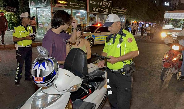 Adana'da 46 motosiklet sürücüsüne 357 bin lira ceza kesildi