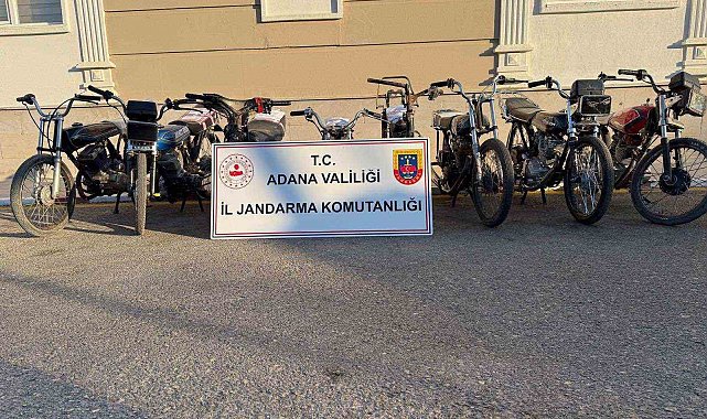 Adana'da 8 motosiklet ele geçirildi 6 şüpheli yakalandı