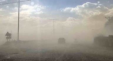 Adilcevaz'da toz bulutu etkili oldu