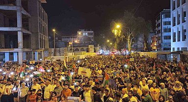 Adıyaman'da Filistin için dayanışma yürüyüşü