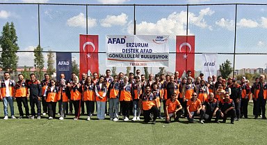 AFAD gönüllüleri gönüllerince eğlendi
