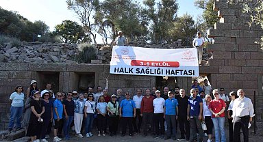 Aigai antik kentinde sağlık için yürüdüler