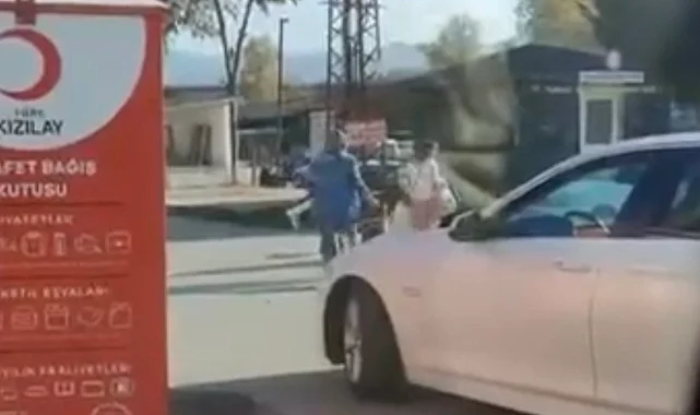 Akçakoca'da Kızılay kabininde akıl almaz görüntü