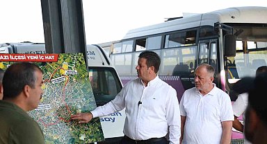 Akyazı'nın yeni minibüs hattında seferler başladı