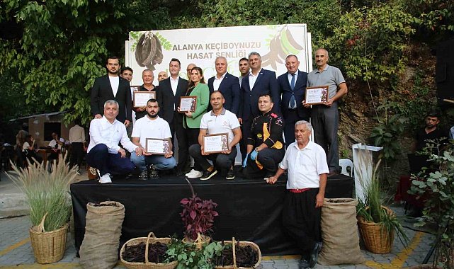 Alanya'da keçiboynuzu hasat şenliği ve coğrafi tescil belge töreni