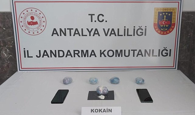 Alanya'da yarım kilo kokain ele geçirildi