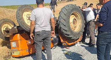 Alaşehir'de traktör kazası: 1 ölü