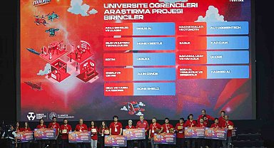 ALKÜ'lü TEKNOFEST birincileri ödülünü Cumhurbaşkanı Erdoğan'dan aldı