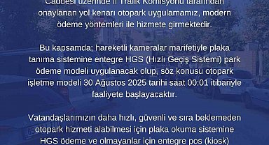 Amasra'da HGS park uygulaması başladı
