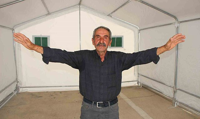 Amasya'da 100 çobana güneş panelli çadır