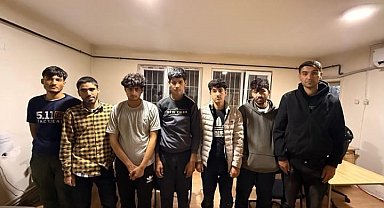 Amasya'da ormanlık alanda 8 düzensiz göçmen yakalandı