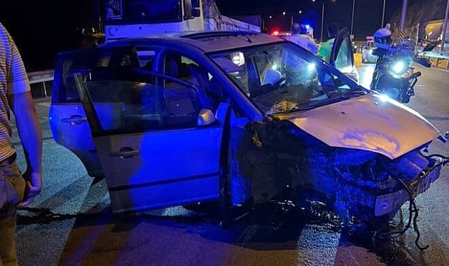Amasya'da otomobil bariyere çarptı: 1 ölü, 3 yaralı