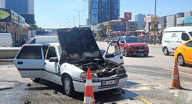 Ankara'da araç yangını paniğe neden oldu