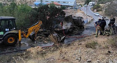 Ankara'da aynı tırda peş peşe yangın çıktı