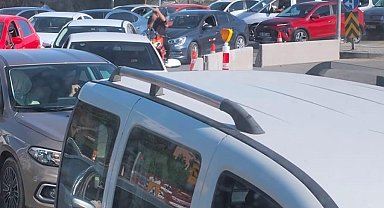 Ankara'da bıçaklı trafik kavgası kameraya yansıdı