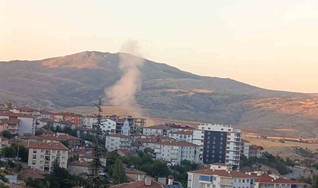 Ankara'da yol yapımı için patlatılan dinamit paniğe neden oldu