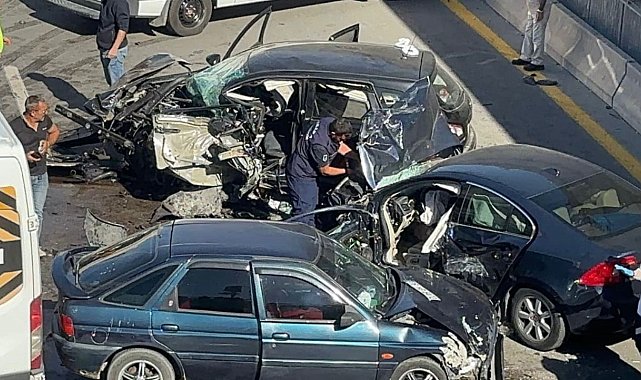 Ankara'da zincirleme trafik kazası: 4 yaralı
