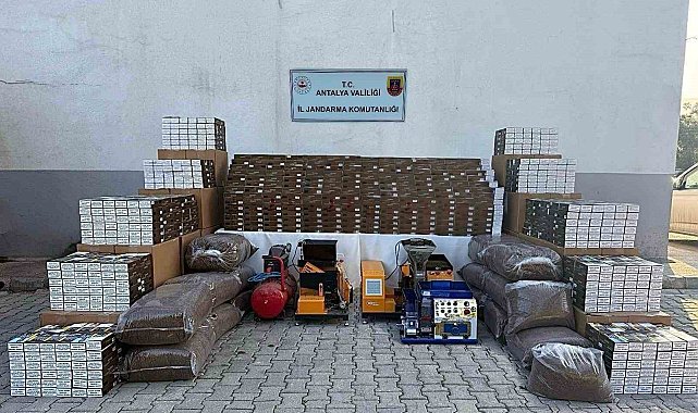 Antalya'da 1 milyon doldurulmuş makaron ele geçirildi