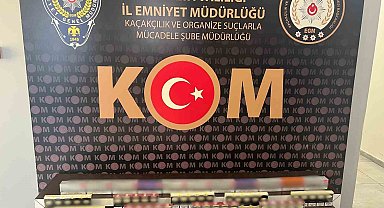 Antalya'da KOM ekipleri 712 bin 440 adet makaron ele geçirdi