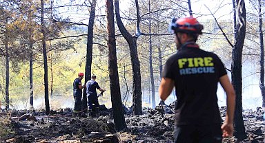Antalya'da ormanlık alandaki yangın büyümeden söndürüldü: Kova ve küreklerle müdahale ettiler