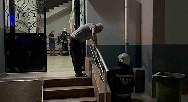 Apartmana yayılan gaz kokusu paniğe neden oldu