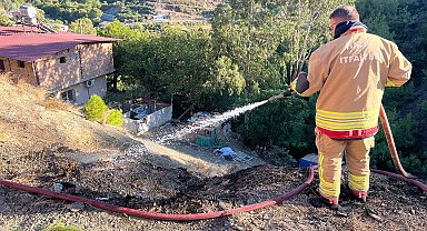 Arsuz'da otluk alanda yangın