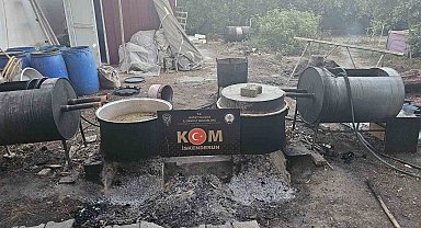 Arsuz'da sahte içki operasyonu