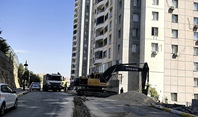 Artuklu'da su çalışmaları için trafik düzenlemesi