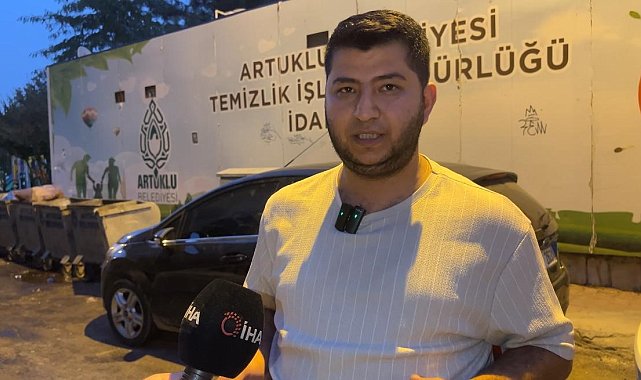 Artutuklu'da çöp konteynerlerinden yayılan koku vatandaşı rahatsız ediyor
