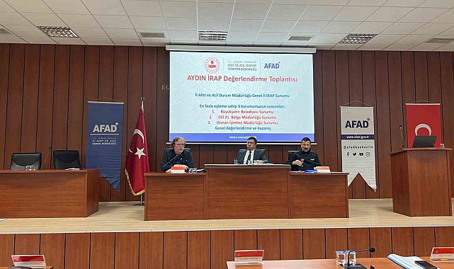 Aydın İl Afet ve Risk Azaltma Planı İzleme ve Değerlendirme Toplantısı yapıldı
