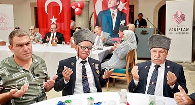 Aydın protokolü gazilerle yemekte buluştu