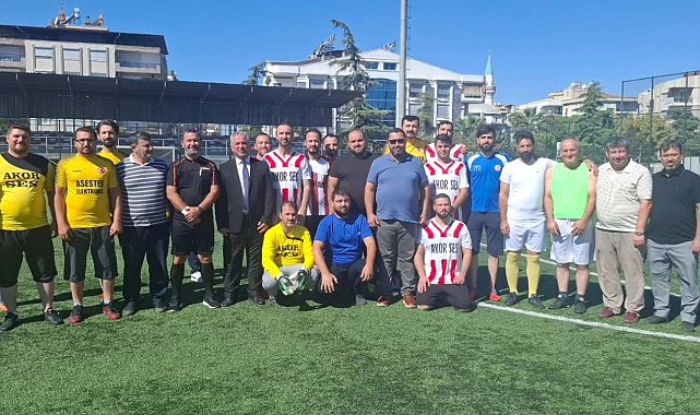Aydın'da imamlar yeşil sahada buluştu