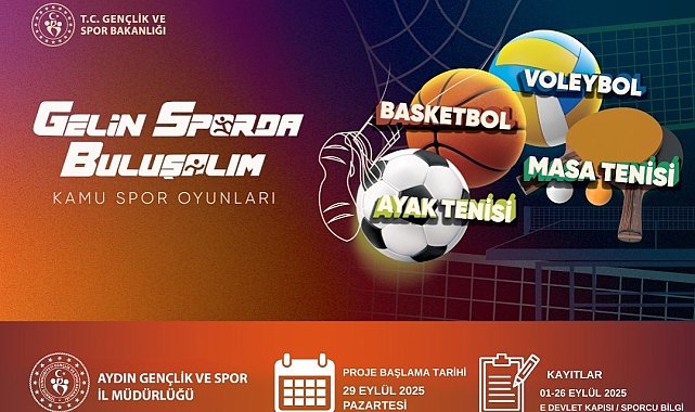 Aydın'da Kamu Spor Oyunları başlıyor