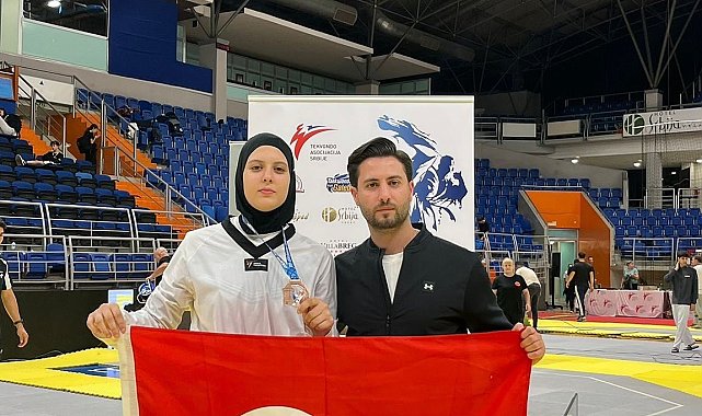 Aydınlı Elifnaz Avrupa'dan bronz madalya ile döndü