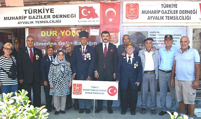 Ayvalık'ta Cumhuriyet Başsavcısı Acemoğlu gazileri unutmadı