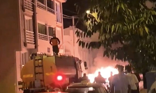 Babaeski'de otomobil yangını korkuttu