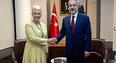 Bakan Fidan, BM Dünya Gıda Programı İcra Direktörü Cindy McCain ile görüştü