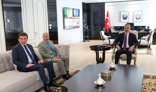 Bakan Fidan, OYAK Yönetim Kurulu Başkanı Aksakallı'yı kabul etti