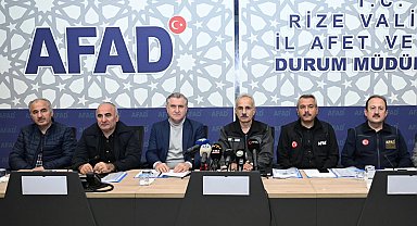 Bakan Uraloğlu: Rize selinde can kaybı yok... Yol ve altyapı çalışmaları sürüyor