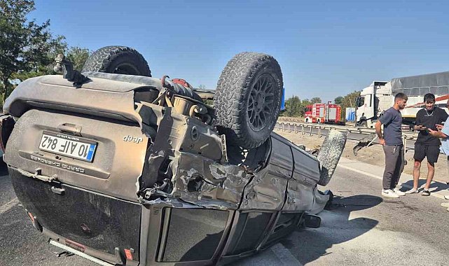 Balıkesir-Bursa kara yolunda trafik kazası: 2 yaralı
