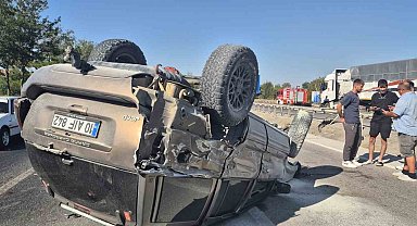 Balıkesir-Bursa kara yolunda trafik kazası: 2 yaralı
