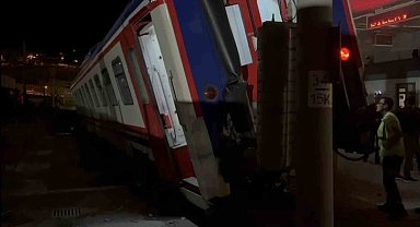 Bandırma'da tren kazası ucuz atlatıldı