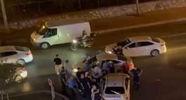 Başakşehir'de yol verme kavgası: Biri kaçtı, diğeri kovaladı