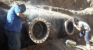 Başkan Altay: "Kurak dönemlerde şehir merkezine su aktaracak 62 km'lik hatta bağlantı çalışmalarına başladık"