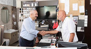 Başkan Büyükgöz esnafla bir araya geldi