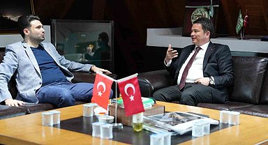 Başkan Erkan Aydın'dan Bursaspor'a ziyaret