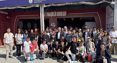 Başkan Palancıoğlu Havacılık Lisesi öğrencileri ile TEKNOFEST'İ ziyaret etti