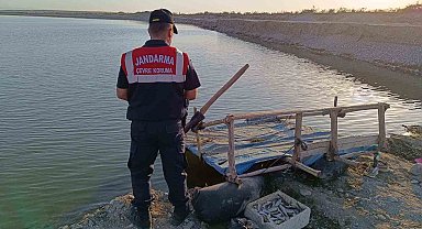 Batman Çayı'nda 250 metre hayalet ağ bulundu